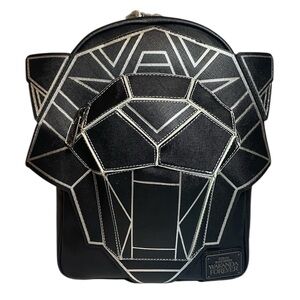 Loungefly Marvel Black Panther Wakanda Forever Figural Mini Backpack NWT Black